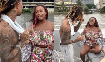 DJ Cuppy Meets Up with American Singer Swae Lee in Lagos