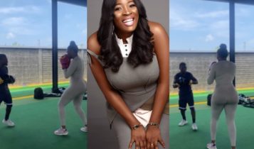 Actress Tope Olowoniyan Shows her Boxing Skills in Powerful Video