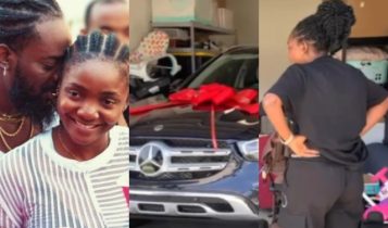 Simi Overwhelmed with Joy as Adekunle Gold Surprises Her with a Mercedes Benz