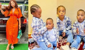 Regina Daniels Proudly Brags as She Shares Photos of Her Two Strong Young Princes