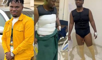 Tosin Silverdam Embarks on Liposuction Journey and Chronicles Post-Surgery Recovery