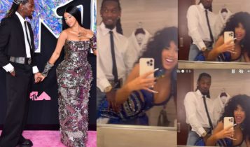 Online Stir Caused as Video of Cardi B and Offset Backstage at the VMAs Labels Woman…