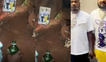 Fan of Mohbad informs shrine about photo of Naira Marley and Sam Larry