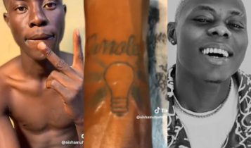 Man Pays Last Respects to Singer Mohbad by Tattooing His Name on Hand