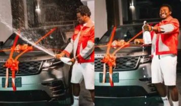 Nasty Blaq Surprises Himself with Range Rover Velar as Birthday Gift