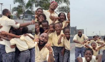 Davido Joins Dream Catchers Academy, Sporting Uniform as They Perform Expressive…