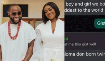Davido and Chioma Allegedly Welcome Twins in the USA as Their Personal Conversations…