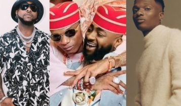 Fans’ Photoshop: Davido Spotted Donning Gele with Wizkid at Mum’s Burial…